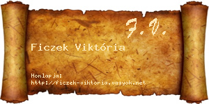 Ficzek Viktória névjegykártya
