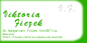 viktoria ficzek business card